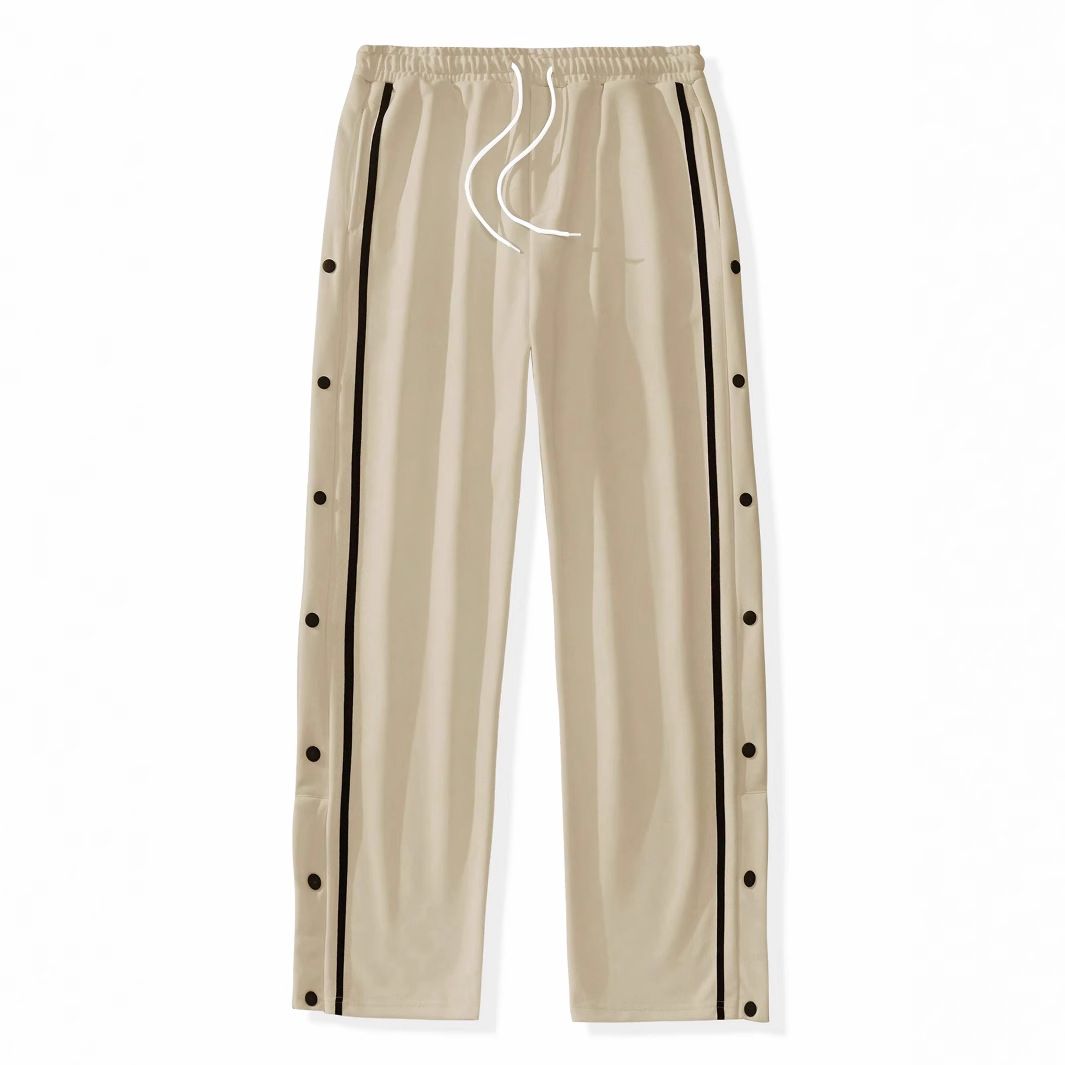 Men's Clothing size men's new buttoned casual pants high street fashion retro casual leggings trousers men_viptrois.com