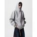 New Solid Color Button Design Hooded Sweatshirt With Casual Temperament, Fashionable And Versatile Loose Top_viptrois.com