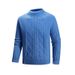 Retro Argyle Knit Sweater – Relaxed Fit Vintage Pullover For Men_viptrois.com