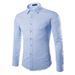 Men's Clothing Men's Long Sleeved Shirts Men's Foreign Trade New Solid Color Business Shirts Men's_viptrois.com