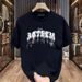 Men's Clothing 2025 Summer New Style Short Sleeved T Shirt European Goods Personalized Printing Round Neck Slim All Match Half Sleeved T Shirt Men_viptrois.com