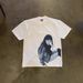 Oversized Loose Short-Sleeved T-Shirt 250g Heavyweight Pure Cotton Kuriyama Chiaki Print Unisex Style 24ss Men And Women Top_viptrois.com
