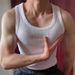 Men's Slim Fit Ice Silk Vest - Breathable & Stretchy Tank Top For Streetwear & Gym Workouts - Lightweight Summer Sports Wear_viptrois.com