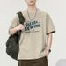 280g Pure Cotton Short T-shirt, Men's American Summer New Trendy Brand Letter Casual T Half Sleeved Upper Garment_viptrois.com