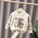 Kid's Clothing Boys Mink Fleece Sweater Children's Sweater 2024 Autumn And Winter New Style Boy Baby Fashion Pullover Bottoming Sweater_viptrois.com