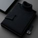 Men's Winter High Neck Sweater, Thick Knit Pullover, Loose Fit Casual Solid Color Top, Warm Comfortable & Stylish_viptrois.com