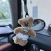 Adorable Mr. Bean Teddy Bear Keychain - Cute Backpack Charm, Anti-Loss Strap For Keys & Accessories (Multiple Colors)_viptrois.com