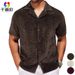 Men's Clothing Foreign Trade Cross Border New Large Size Shirts Men's Loose Trendy Short Sleeved Shirts Summer Lapel Shirts A0304_viptrois.com