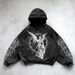 Cartoon Angel Print Long Sleeve Hooded Pullover Oversized Harajuku Sweatshirt New Arrival_viptrois.com