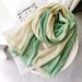 Unisex Linen scarf scarf women's gradient color match Lady Mori women's slub yarn shawl_viptrois.com