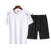 New Casual Sports Suit Men's Short Sleeved T Shirt Shorts Middle Aged And Young People Large Size Loose Thin Breathable_viptrois.com