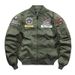 Men's Clothing Spring And Autumn MA1 Air Force Flight Jacket Men's Men's Jacket Workwear Coat Baseball Collar Top_viptrois.com