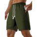 Men's Clothing Summer Shorts Men's Outer Wear Loose New Solid Color Small Square Sports Casual Straight Pants_viptrois.com