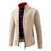 Men's Winter Stand Collar Knit Cardigan – Thick Casual Sweater (Black/Burgundy/Light Gray/Dark Gray/Blue Gray/Espresso/Off-White, M-4XL)_viptrois.com