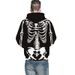Loom Loom 2022 European And American Cross-Border New Skull 3D Diital Print Loose Pullover Hoodie Sweatshirt Men's_viptrois.com