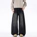 Men's Clothing & Archer0603 & Autumn/Winter Street Style Japanese Retro Distressed Trendy Wide Leg Patchwork Versatile Straight Leg Jeans For Men_viptrois.com