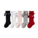 Kid's Clothing Children's socks spring and autumn style long socks baby socks princess style bow girls cotton calf socks_viptrois.com