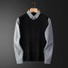 Pure Cross-Border Two-Piece Base Layer's Shirt Collar 2025 Spring And Autumn New Casual High-End Knitted Sweater For_viptrois.com