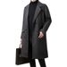 Thickened Overcoat Men's Winter Style Mid-Length Korean Version Double-Breasted Woolen Trench Coat_viptrois.com