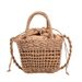 Hollow Small Square Bag Shoulder Crossbody Mini Hand Woven Small Fresh DIY Ladies Bag_viptrois.com