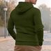 Men's Casual Hooded Sweatshirt With Jacquard Pocket, Lightweight Quilted Fabric, Loose Fit, (S-XXXL), Black/Gray/Khaki/Army Green/Navy_viptrois.com