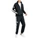 Sports Suit Men's Autumn Clothing Reflective Strip Suit Sweater Suit_viptrois.com