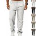 Men's Clothing Men's High Street Casual Loose Straight Leg Trousers Breathable Light Luxury Business Commuter Style_viptrois.com