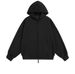 Large Zipper Hooded Autumn Men's Short Sweatshirt Top Gray Casual American Loose Fashion Versatile Set_viptrois.com