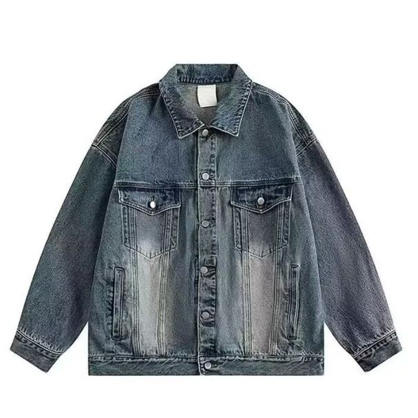 Cleanfit Blue Denim Men, With A High-End Stylish Feel, Suitable For Spring And Autumn. American Heavy Industry Washed_viptrois.com