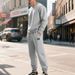 Men’s Heavyweight Fleece-Lined Hoodie & Jogger Set – Winter Thermal Sweatshirt & Lounge Pants (100% Polyester, Anti-Pilling, Black/Navy/Gray)_viptrois.com