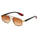 POLYGON EDGE - Unisex Double Beam Sunglasses (Geometric Metal Frame, Street Fashion Shades,Hot Seller)_viptrois.com