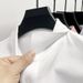 Men's Clothing Men's Polo Shirt Short Sleeved T Shirt Summer Casual Men And Women's Unisex Lapel Top Solid Color_viptrois.com
