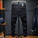 Men's Clothing 2024winter men's ripped jeans slim fit stretch youth fashion small feet mid-waist trousers_viptrois.com