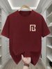 Men's 100% Cotton Stretch Fabric T-Shirt Casual Round Neck Short Sleeve With Print Ideal Gift Comfortable And Breathable For All Seasons Gift For Men_viptrois.com