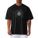 Foreign Trade Cross-border Fitness Short Sleeve Super Large Size Oversize Fitness Clothes Quick-Drying Mesh Large Mesh T-Shirt Crew Neck Tide_viptrois.com