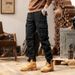 Men's Stylish Cargo Pants - High Street Loose Fit Utility Trousers With Multi-Pockets, Durable & Comfortable (Black, Gray, Army Green, Khaki)_viptrois.com