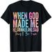 100% Algodón Cuando Dios Me Creó, Él Se Sonrió Dijo Dicho Divertido Y Sarcástico Camiseta Ropa De Hombre Top Gráfico_viptrois.com