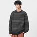 Pure LKTM Men's Clothing American Retro Fair Isle Pattern Knitted Sweater Loose Trendy Brand Color-Block Lazy Top_viptrois.com