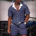 Men's Clothing Men's Summer Men's Hawaiian Short Sleeved Shirt 3D Digital Printing Shirt Suit Men_viptrois.com