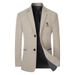 CT Spring And Autumn New Middle-aged Men's Casual Woolen Suit Dad's Single-piece Blazer Jacket_viptrois.com