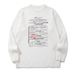 Men's Clothing YWFG Retro Letter Print Sweater – Unisex Oversized Crewneck Knit Top (White, S-XL)_viptrois.com