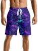 Unbeatable Quality Unbeatable Quality American Casual Tropical Leaf Print Men's Trendy Brand Fitness Running Sports Basketball Shorts_viptrois.com