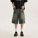 Men's Clothing Summer New Washed Denim Shorts Loose Casual Versatile Shorts Trendy High Street Straight Shorts_viptrois.com