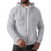 Men's Fleece Hooded Jacket – Winter Warm Button-Up Outerwear, Casual Plaid Zip-Front Coat With Multiple Fastenings_viptrois.com