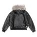 Men's Clothing 2025 New American Retro Leather Cotton Jacket Padded Jacket Removable Fur Collar Parker_viptrois.com