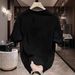 Men's Clothing Gothic Lettering Rhinestone T-Shirt For Men - Summer Casual Black Short Sleeve Tee With Los Angeles Print_viptrois.com