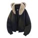 Unisex Teddy Bear Hoodie – Cozy Fleece-Lined Pullover With Ears & Fur Trim, Oversized College Style For Men/Women (Black/Navy/Heather Grey, S-3XL)_viptrois.com