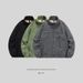 Unisex Heavyweight Fleece Jacket – -Inspired Zip-Up Pullover With Stand Collar (M-4XL, 3 Colors)_viptrois.com