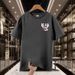 American Retro PEACE Peace Dove Rose Chest Mark Printed Short-sleeved T-shirt, European And American Trendy Brand Simple Top_viptrois.com
