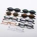 Women's Eyewear Frames Women's Small Frame Nerd Glasses With Myopia Optical Frame Retro Oval Tortoise Shell Anti Blue Light Flat Glasses_viptrois.com